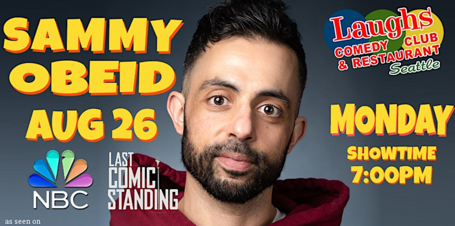 Comedian Sammy Obeid at Laughs Comedy Club